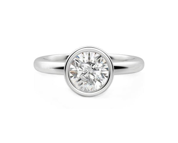 Diamond Bezel Engagement Ring