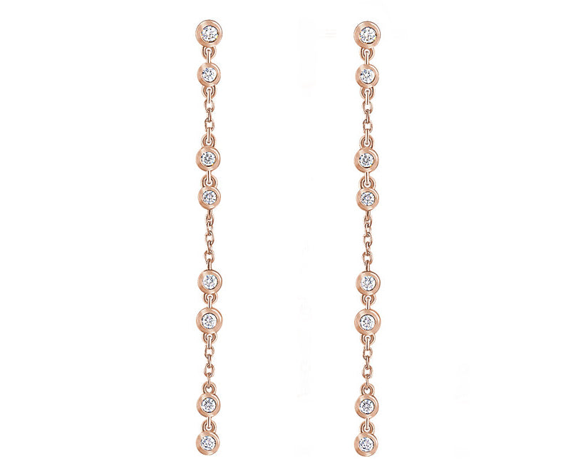 Diamonds on a Chain Earrings
