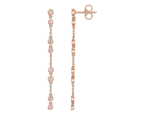 Diamonds on a Chain Earrings