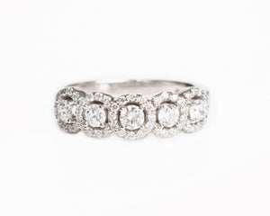 Halo Diamond Band