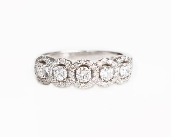Halo Diamond Band