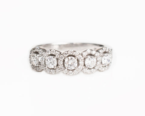 Halo Diamond Band