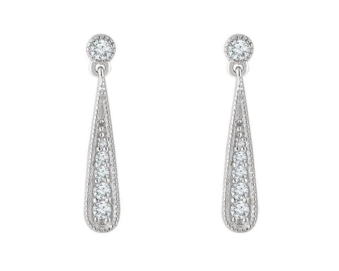 Diamond Drop Earrings