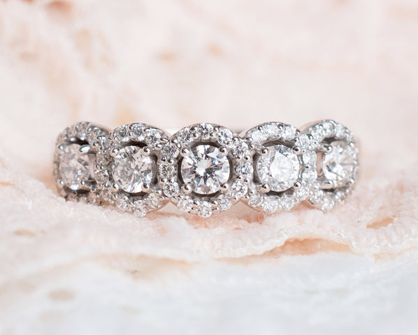 Halo Diamond Band