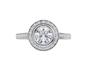 Halo Diamond Engagement Ring