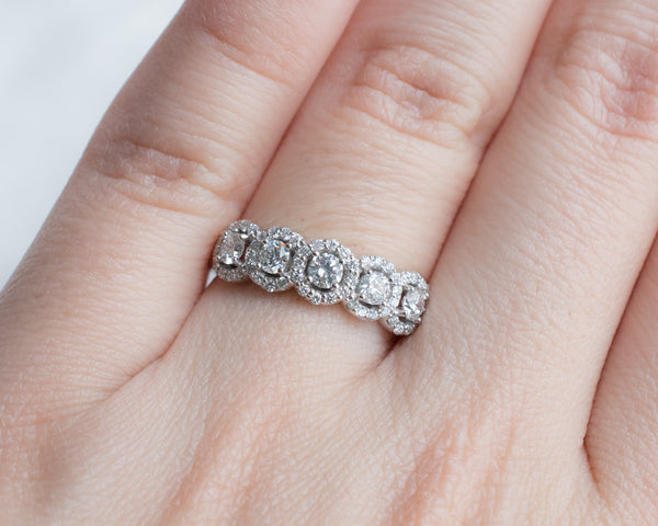 Halo Diamond Band
