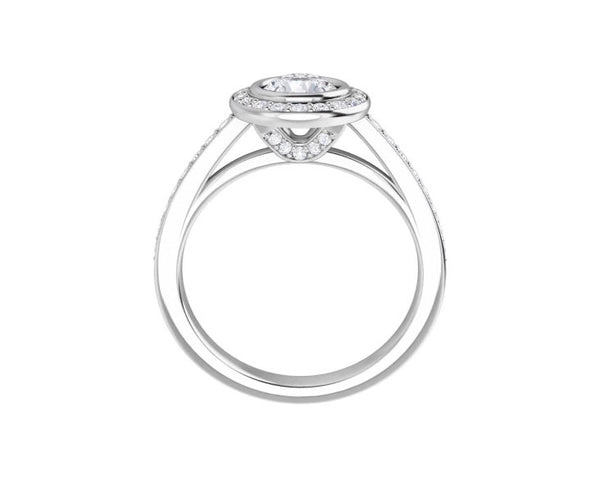 Halo Diamond Engagement Ring