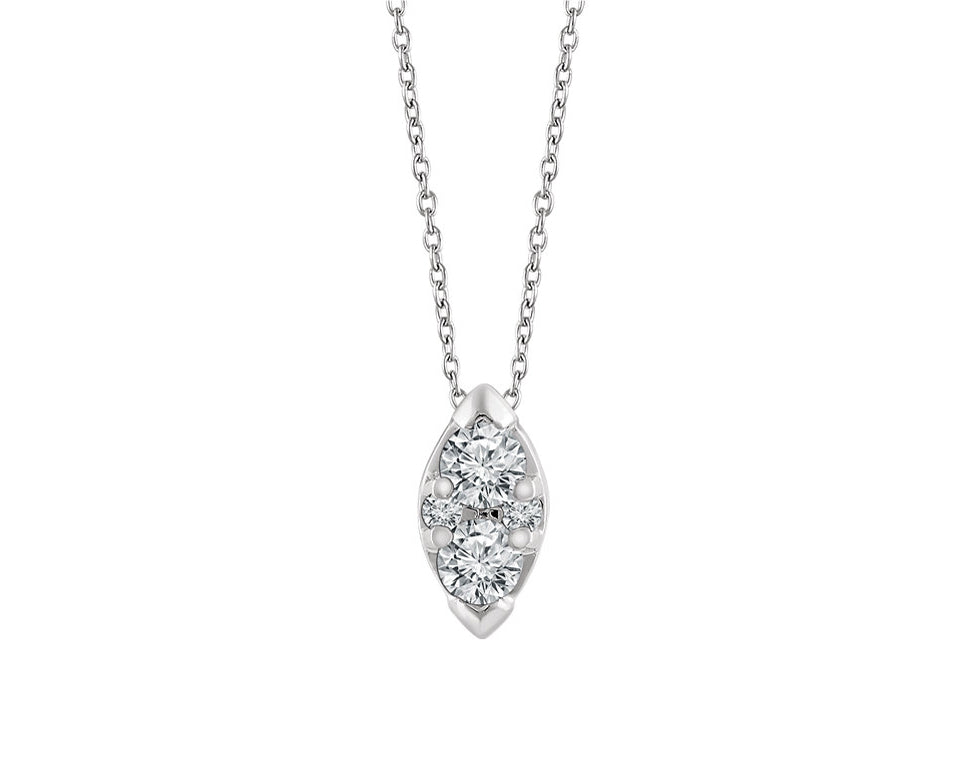 Marquise Shaped Diamond Pendant