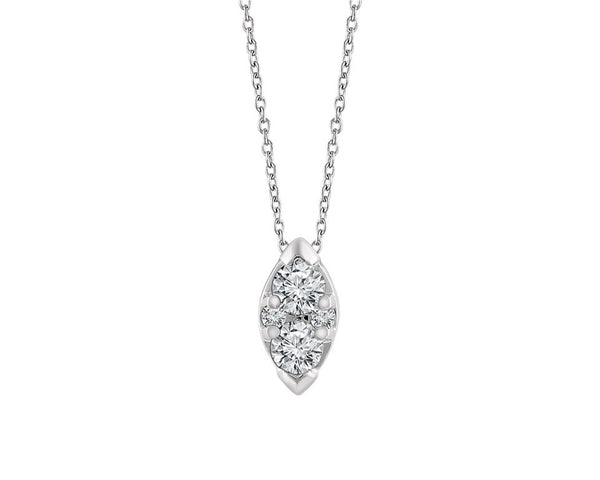 Marquise Shaped Diamond Pendant