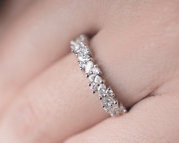 Diamond Petal Garland Ring