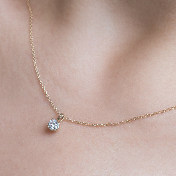 vrai and oro diamond necklaces 1/4 ct diamond necklace