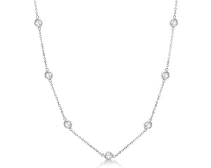 2ct Diamond Station Necklace