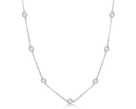 2ct Diamond Station Necklace